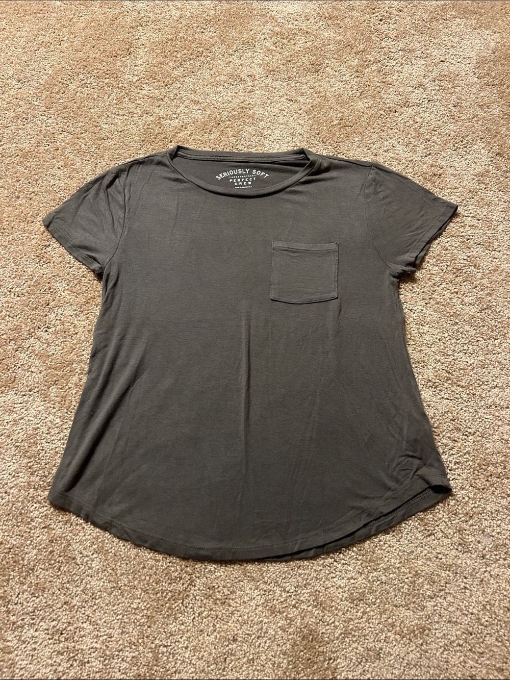 Aeropostale Women’s Pocket Crewneck Tee